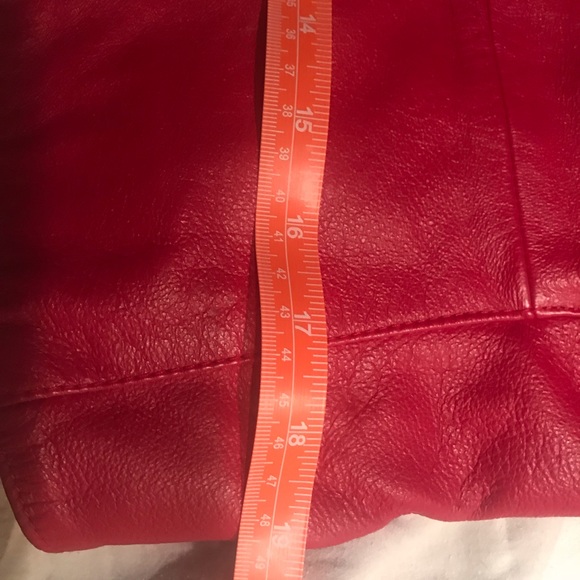 Red Leather Blazer - Picture 6 of 6